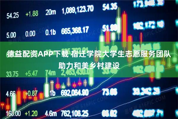 德益配资APP下载 宿迁学院大学生志愿服务团队助力和美乡村建设