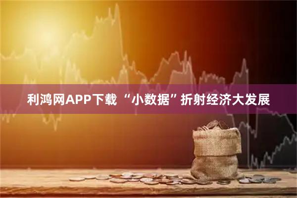 利鸿网APP下载 “小数据”折射经济大发展
