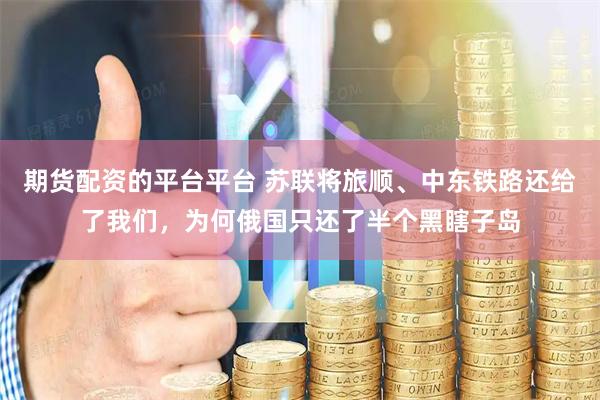 期货配资的平台平台 苏联将旅顺、中东铁路还给了我们，为何俄国只还了半个黑瞎子岛